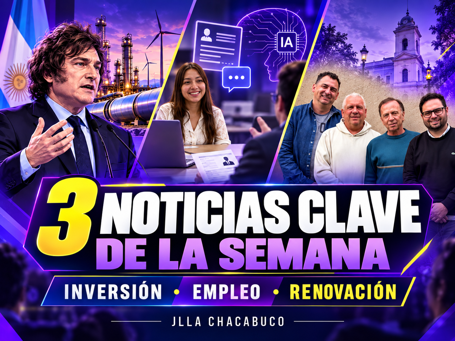 Inversiones, empleo y renovación política: la semana de JLLA Chacabuco